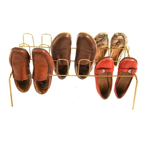 Zapatera de piso 9 pares Dorado